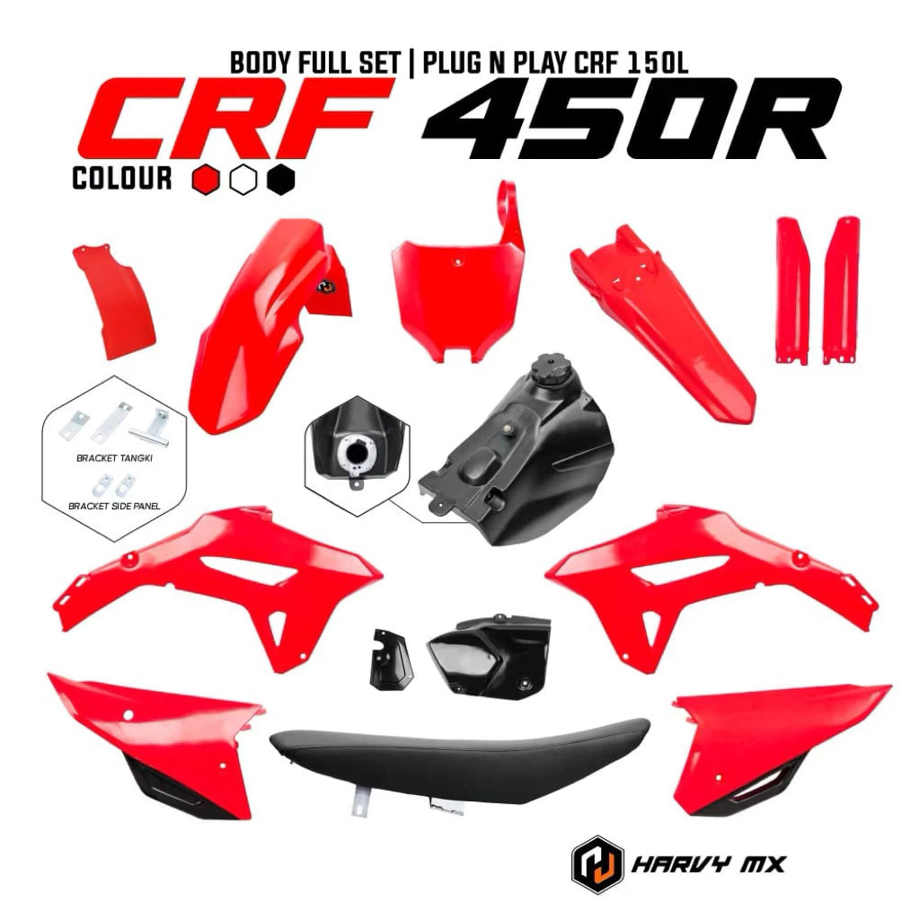 Set Body CRF 450R Original pnp crf 150l
