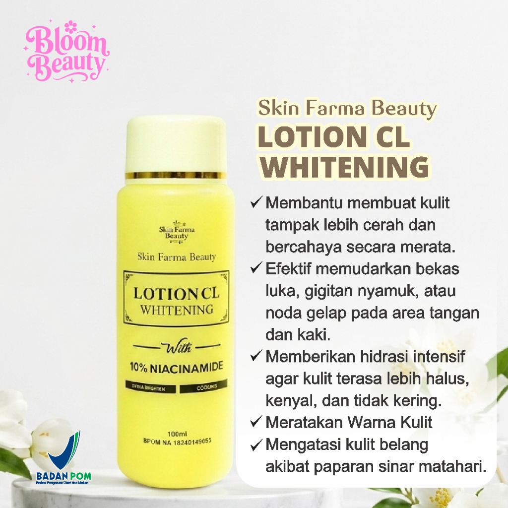 SkinFarmaBeauty  BODY LOTION WHITENING CL FARMASKIN Perawatan Mencerahkan Tangan - HB CL