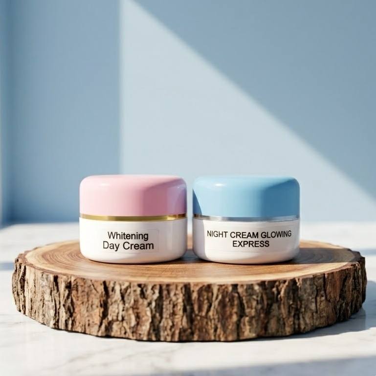 2in1 Glowing Express - Krim Siang WDC & Malam Glowing Express