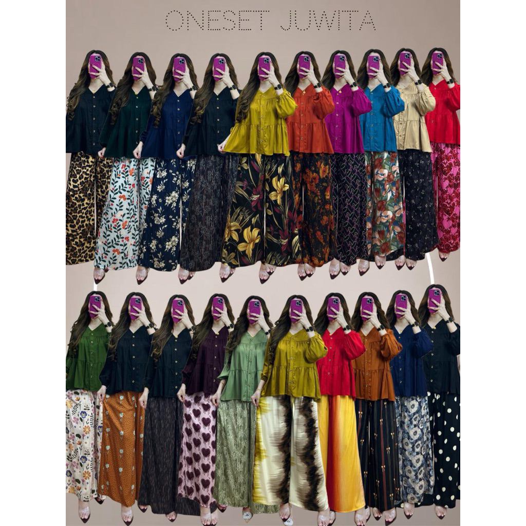 ONESET JUWITA BY VN STOK TERBATAS ONE SET KEKINIAN
