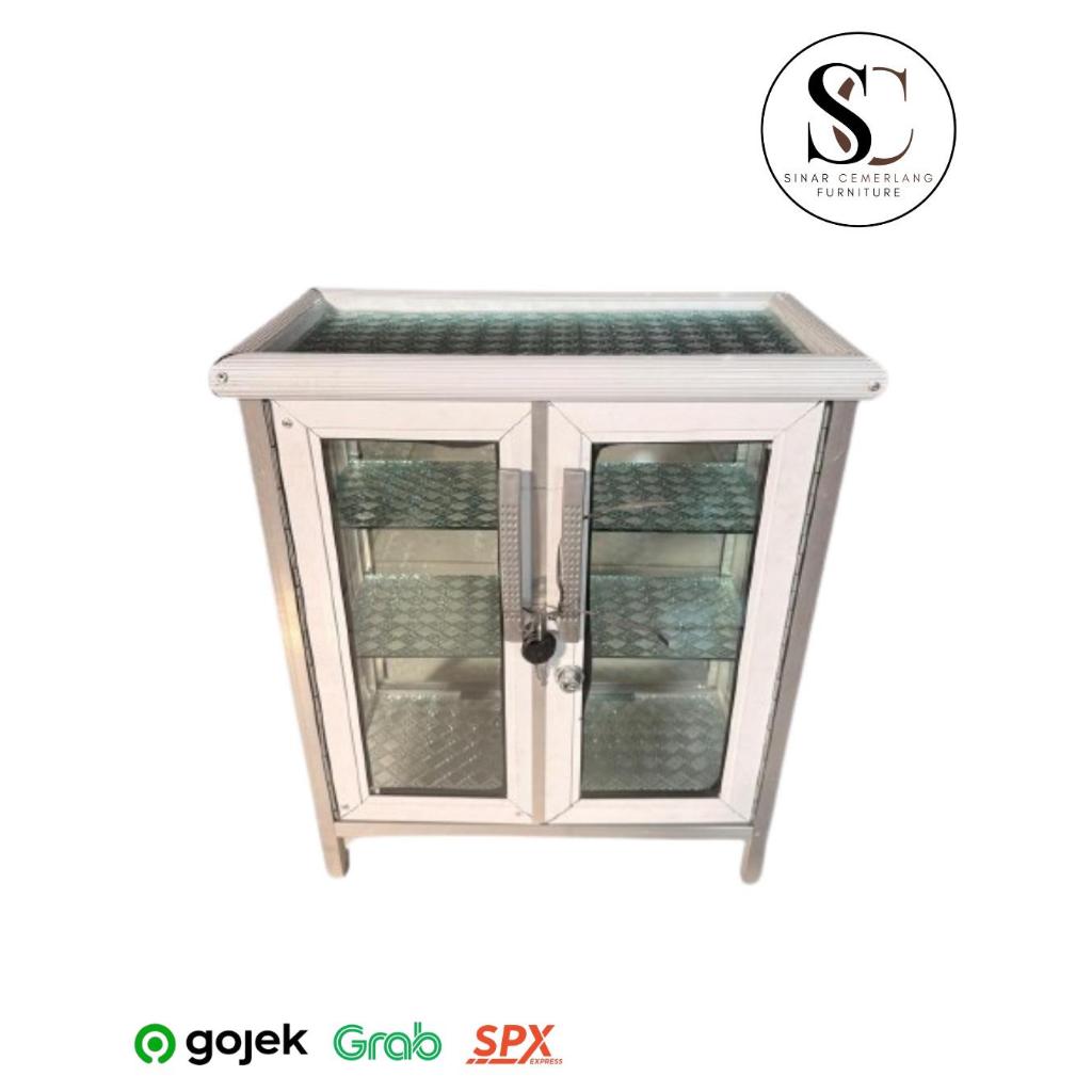 Etalase Mini Akrilik / Rak mini lucu / Kotak Rokok / Rak display - 3 tingkat / 4 tingkat (kecil / be