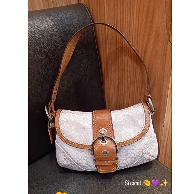 Coach Soho Lilac jacquard