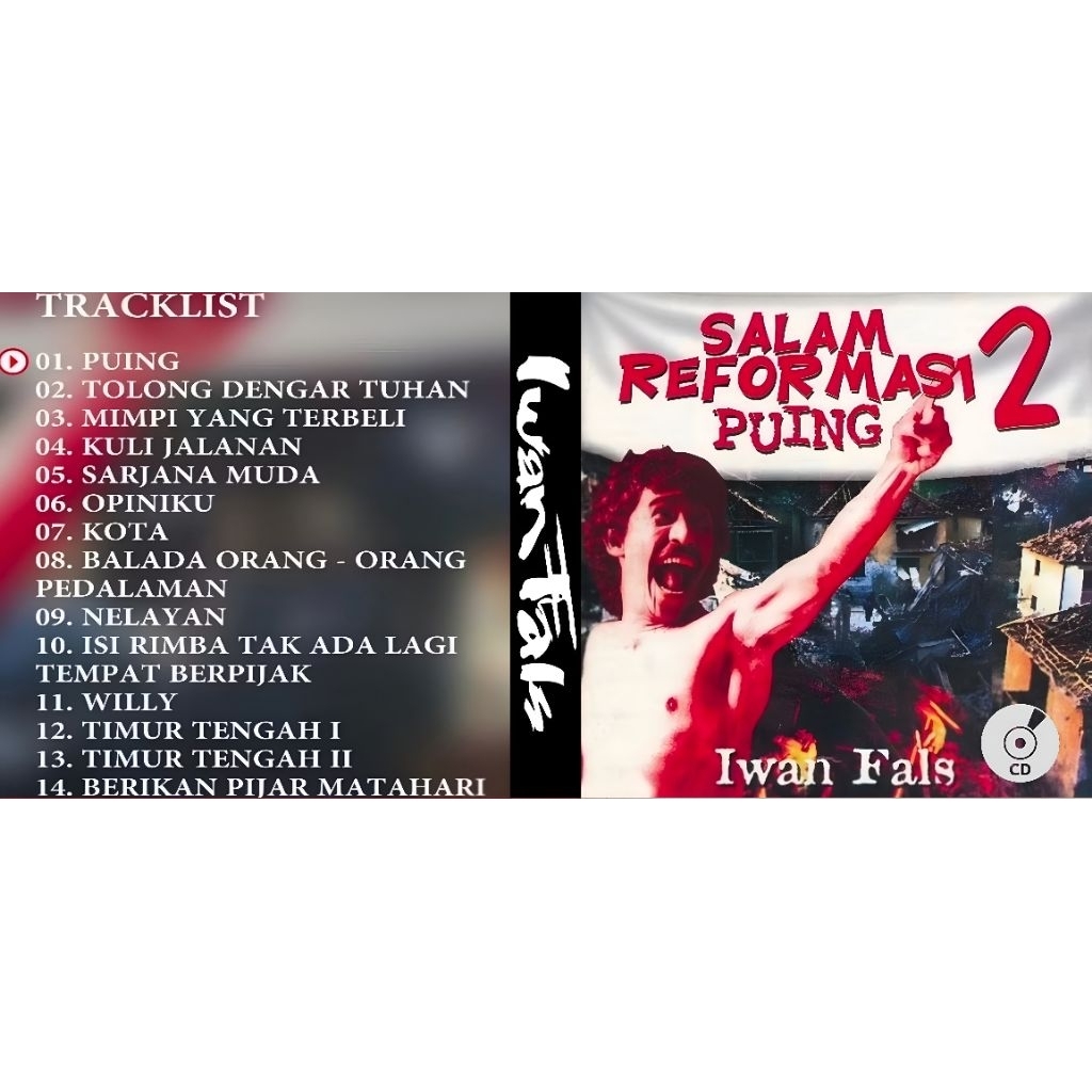 KASET CD LAGU IWAN FALS - KASET CD MOBIL ORIGINAL