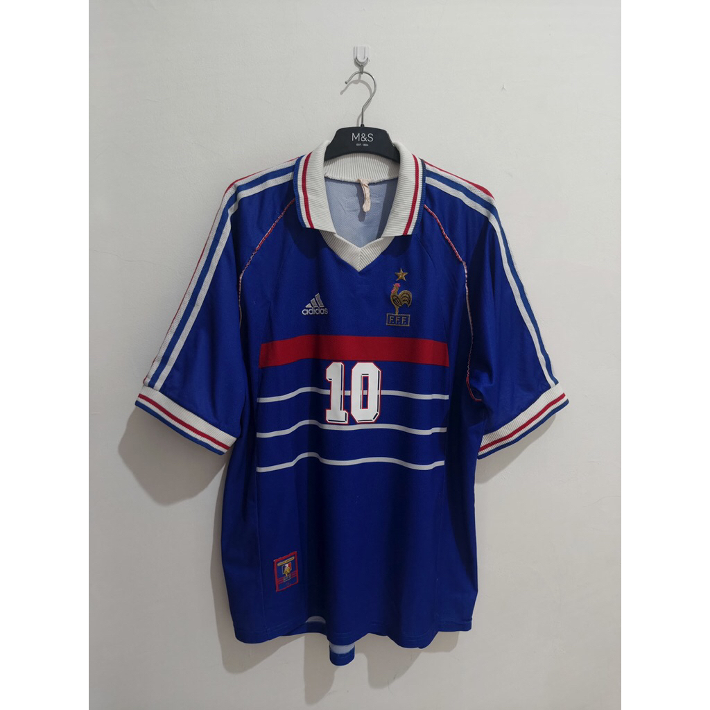 jersey bola prancis vintage 90s 00s original