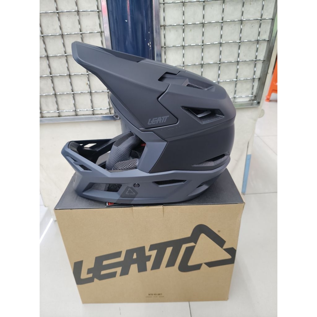 Helm / Helmet fullface Sepeda LEAT GRAVITY 4.0 Downhill/Enduro/MTB Bike Helmet