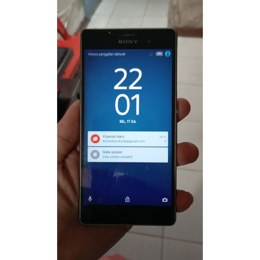 HP sony SO-01G minus lcd. sinyal bisa