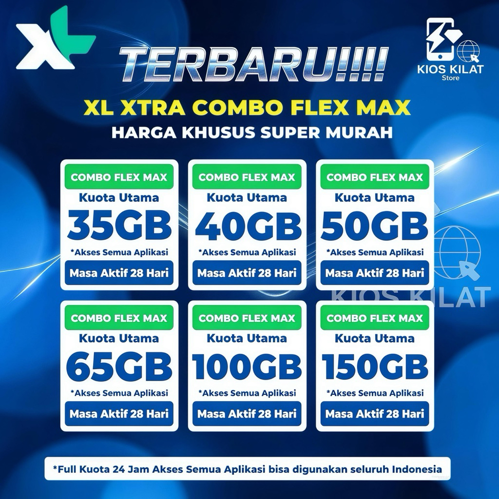 PROMO TERBARU PAKET DATA XL XTRA COMBO FLEX MAX HARGA KHUSUS SUPER MURAH