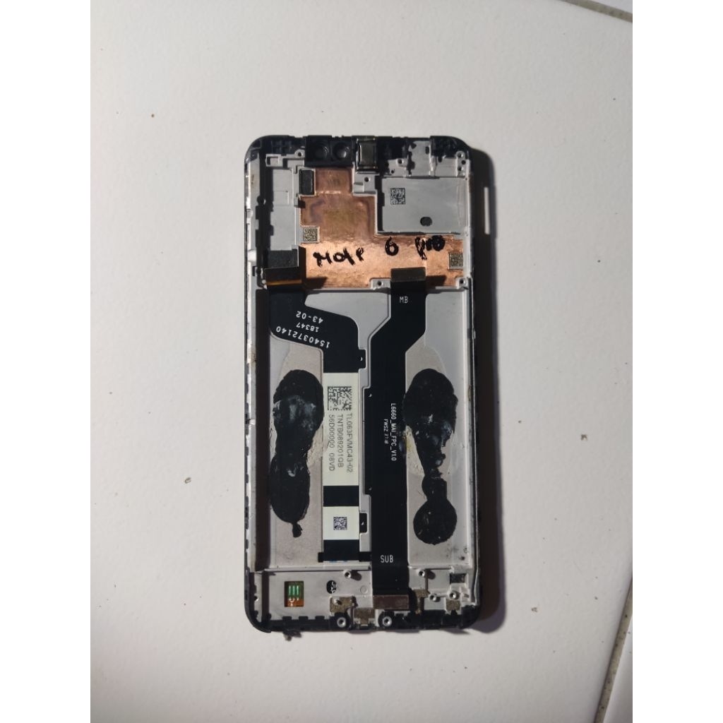 LCD FRAME REDMI NOTE 6 PRO ORI COPOTAN