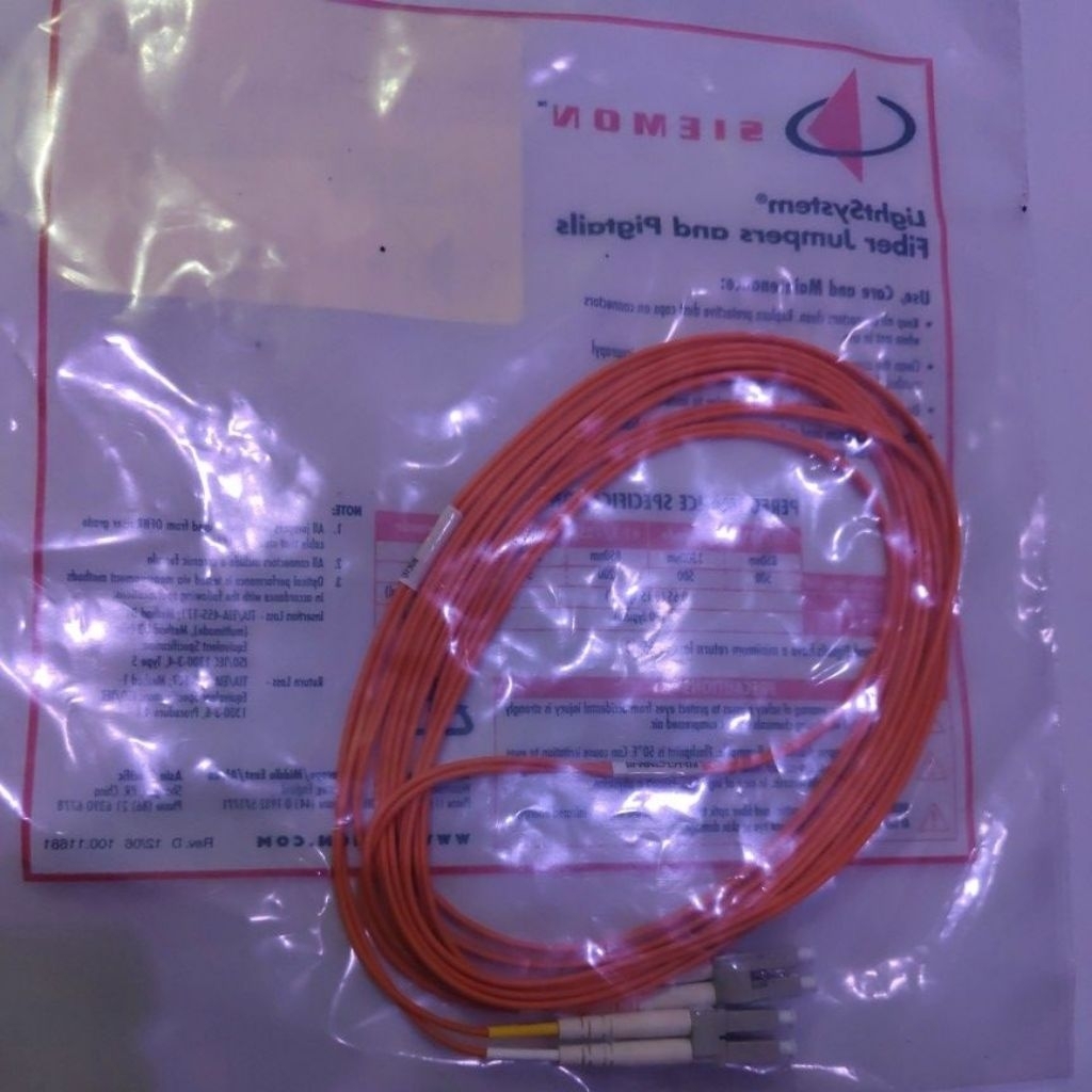 Kabel Fiber Optic Patchcord LC - LC Multimode