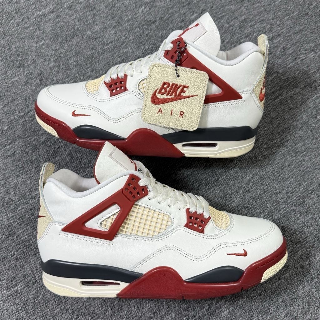 Nigel Sylvester Air Jordan 4 Retro Bike White University Red Kickwho