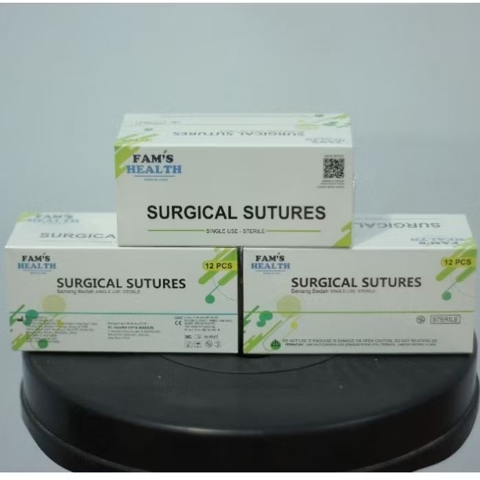 Chromic Catgut 2/0 Surgical Sutures FAM'S HEALTH atau Benang Bedah sekali pakai