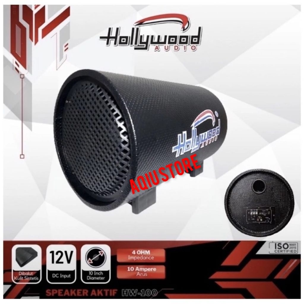 BASSTUBE SUBWOOFER AKTIF HOLLYWOOD HW-100 10 INCH