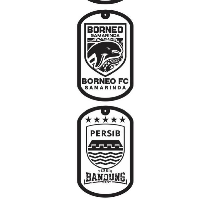 Kalung Borneo FC Samarinda / aksesoris borneo fc / macan pesut etam / pesut mahakam