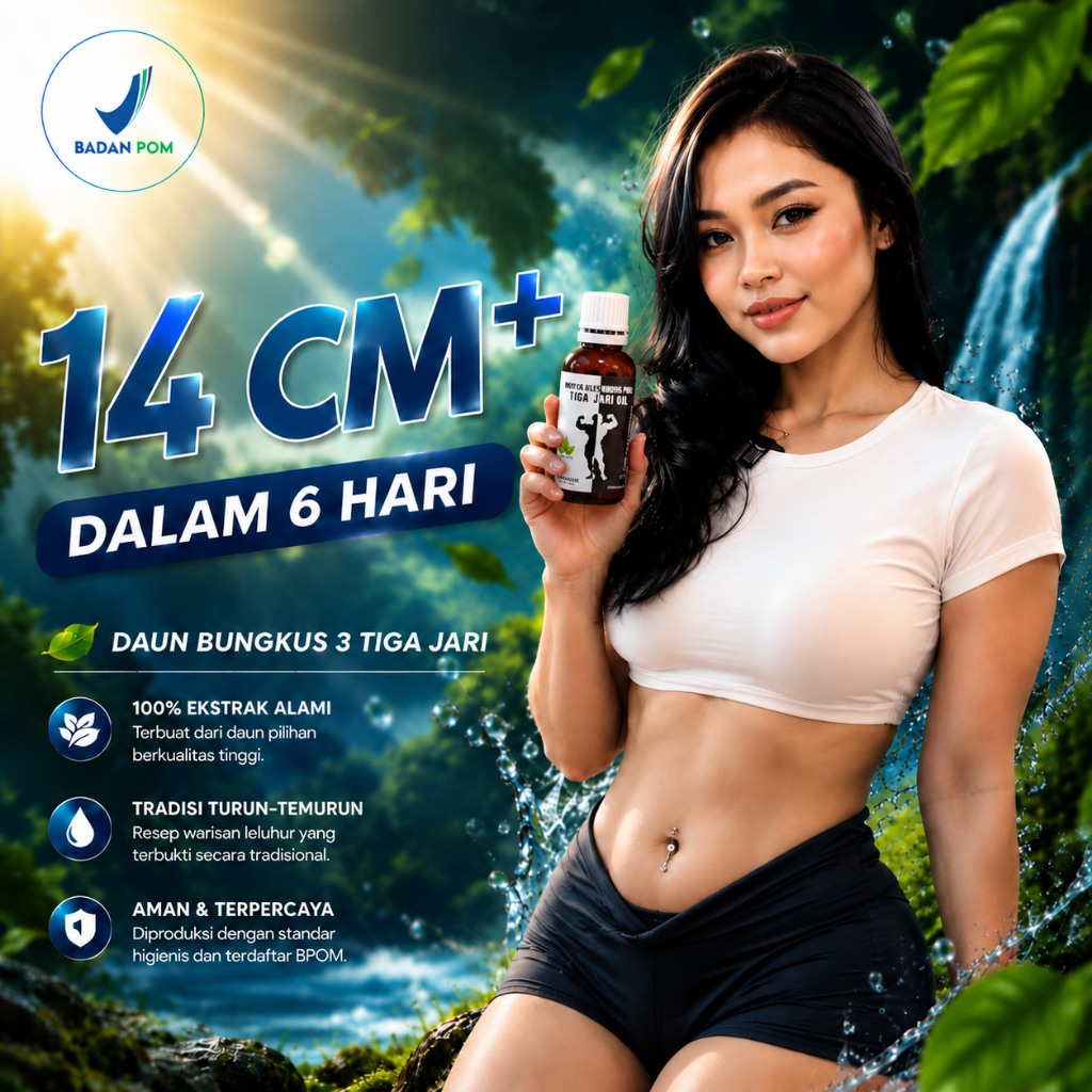NEW TIGAJARI PEMBESARPENIS Oles Tradisional Permanen Ampuh BPOM Pembesarkelamin Laki Laki