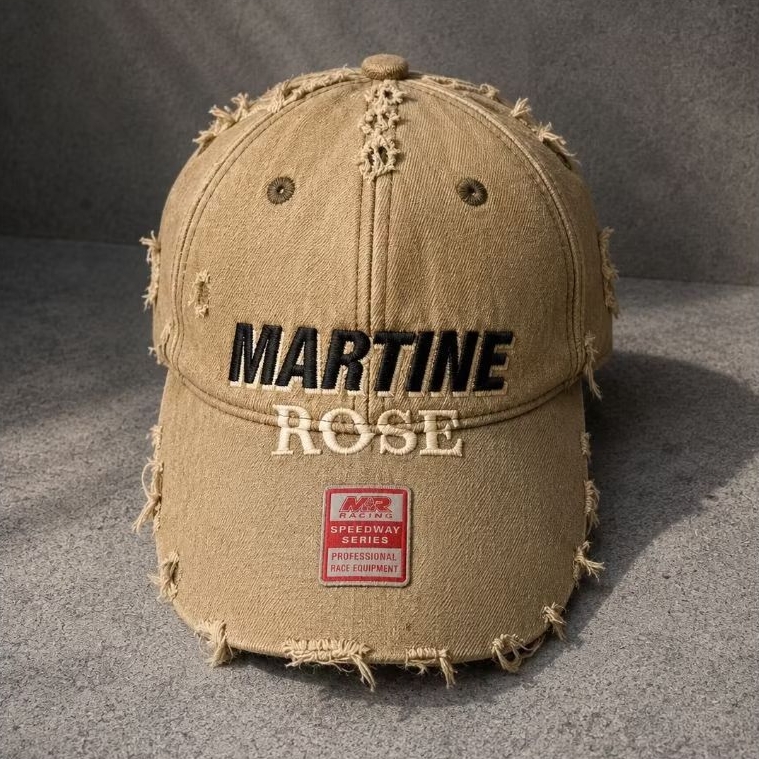 Topi MARTINE ROSE Rolled back ripped original