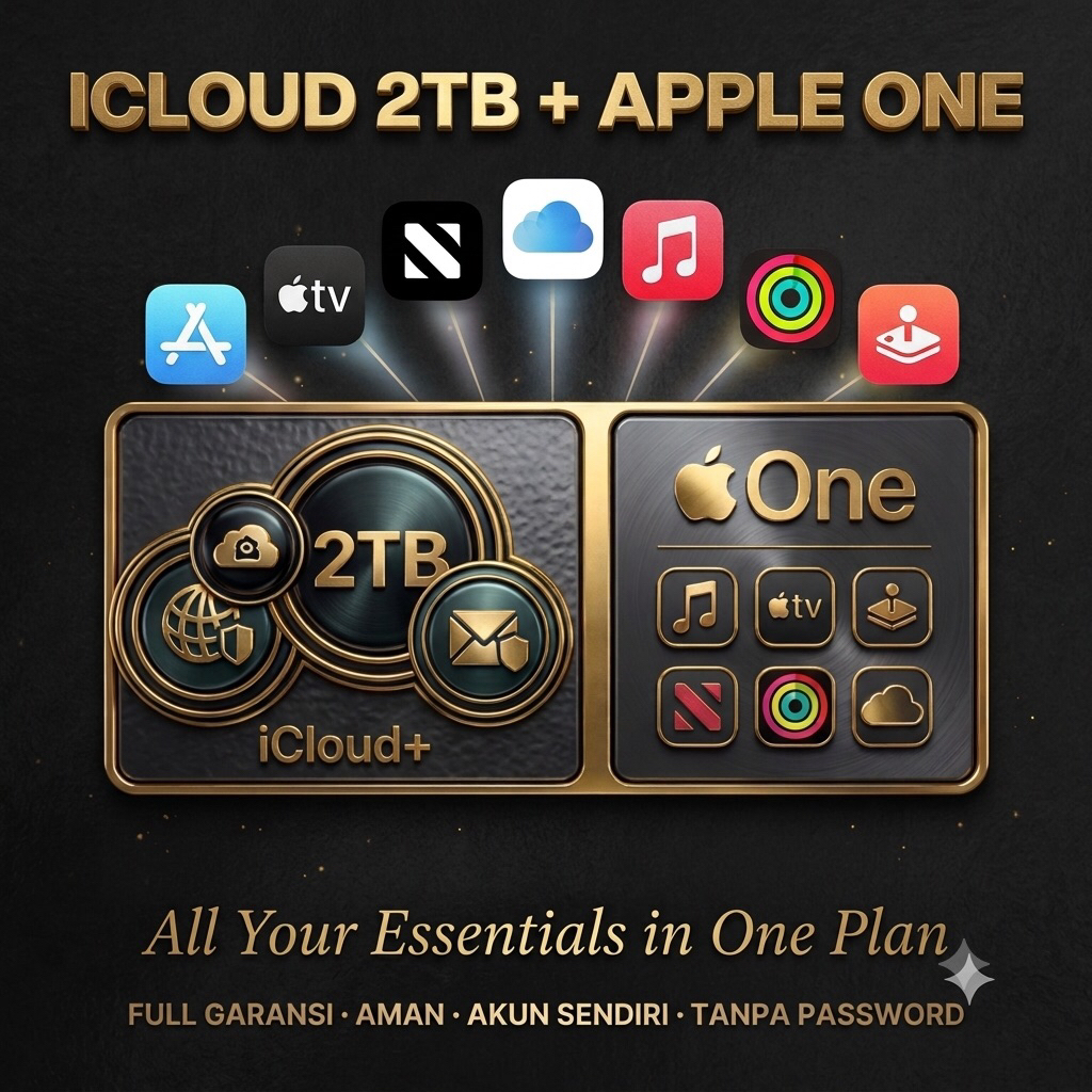 ICLOUD STORAGE 2TB + APPLE ONE (4 BULAN)