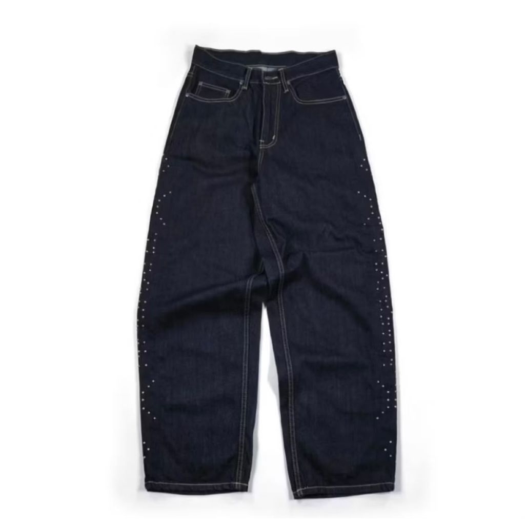 Denim Pants Ginna Stones Indigo Blue Thanksinsomnia