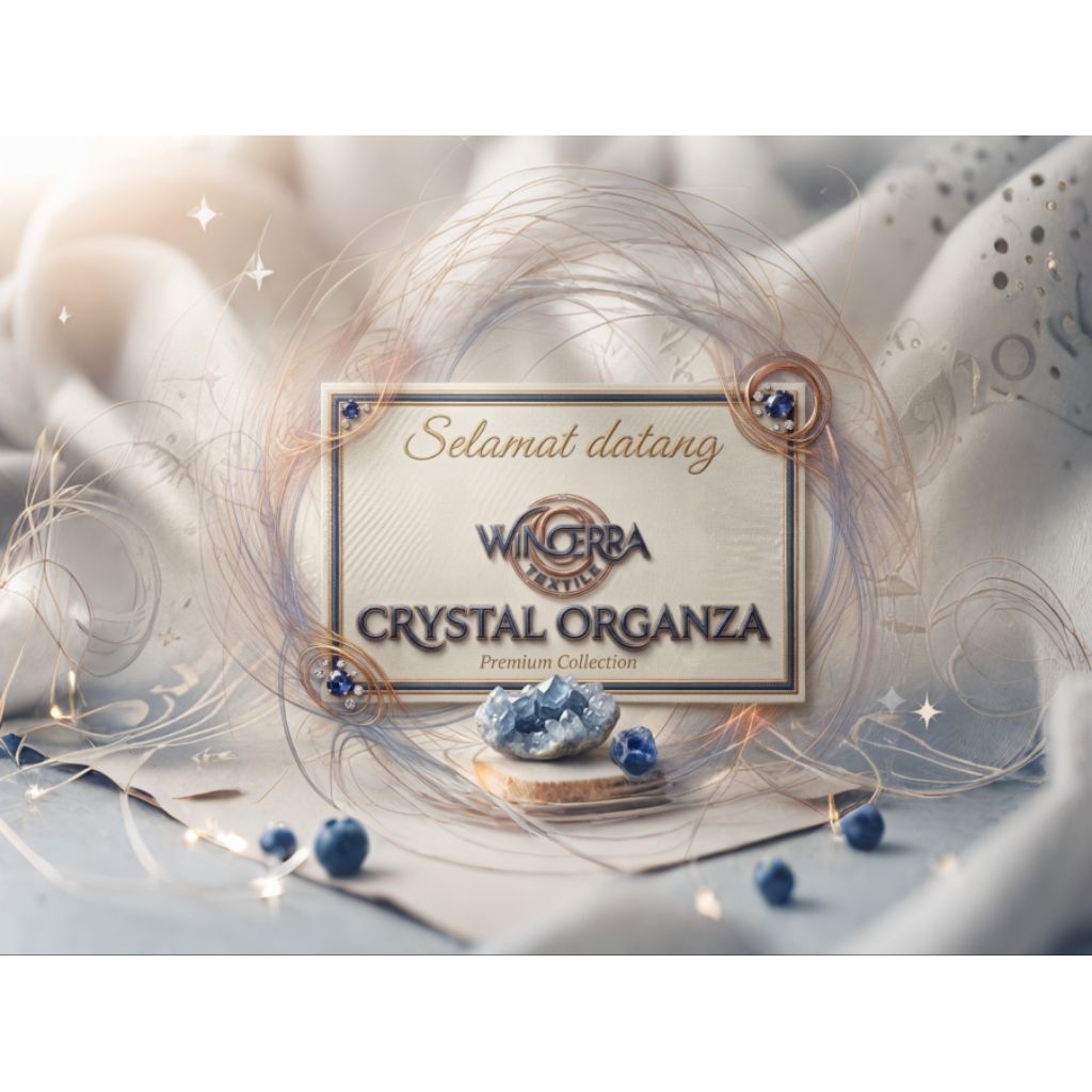 PREMIUM‼️Kain Organza Pasir/Organza Crystal/Organza Metalik/Organza Glitter Premium Silk