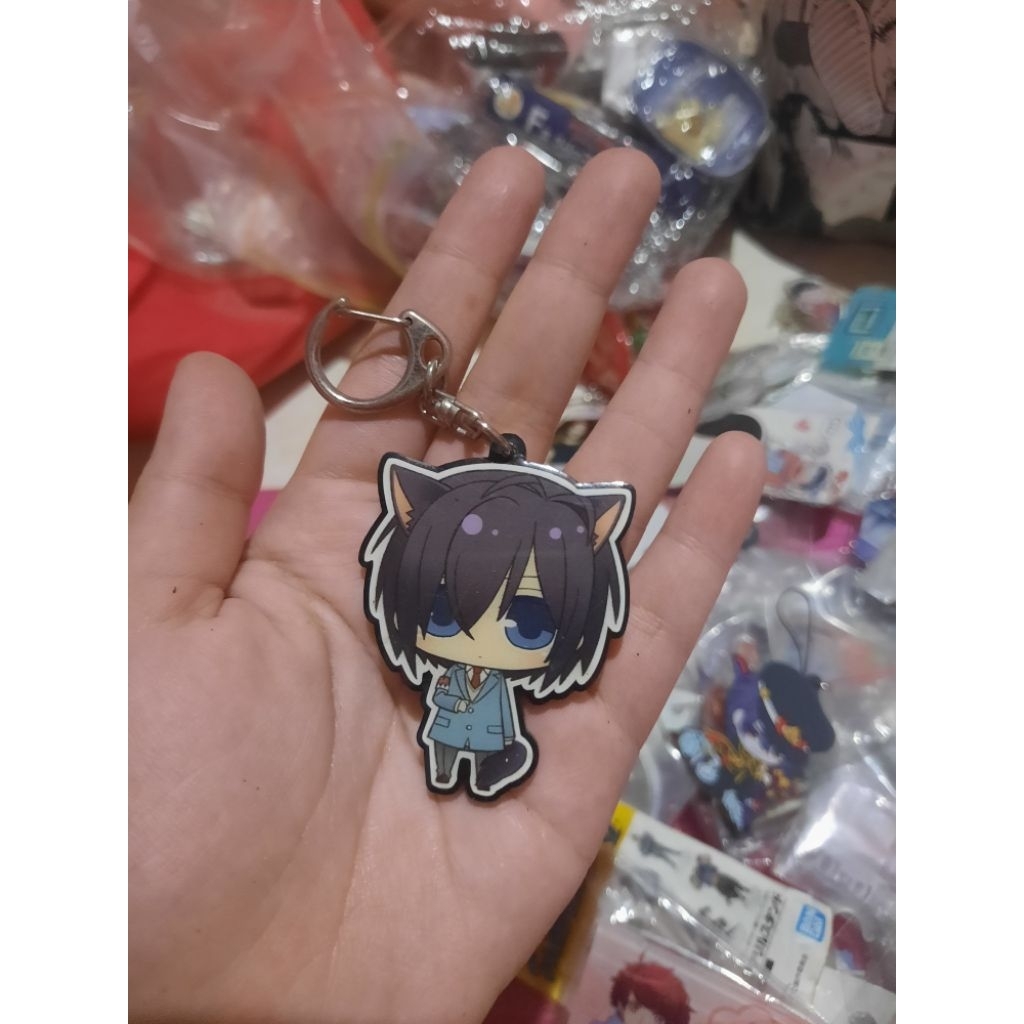 Hakuoki SSL Chibi Acrylic Bag charm Hajime Saito nekochan