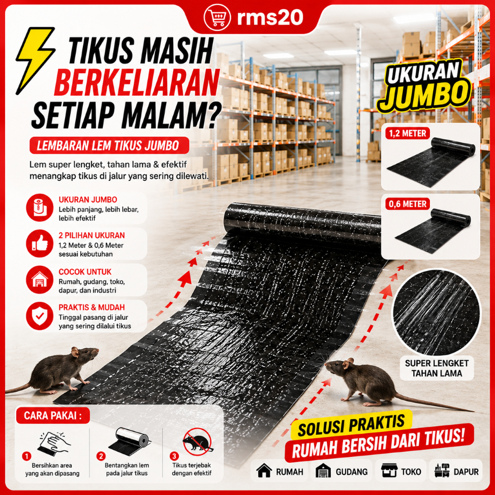 lem perangkap tikus jumbo besar lem jebakan tikus pembasmi tikus lem tikus jumbo super kuat besar da