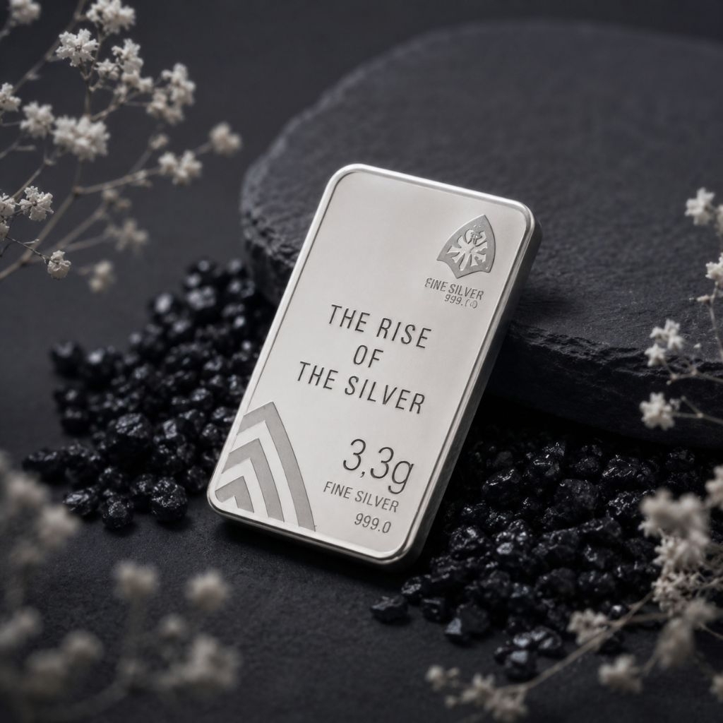 Silverium Bullion Perak Batangan asli murni Logam Mulia
