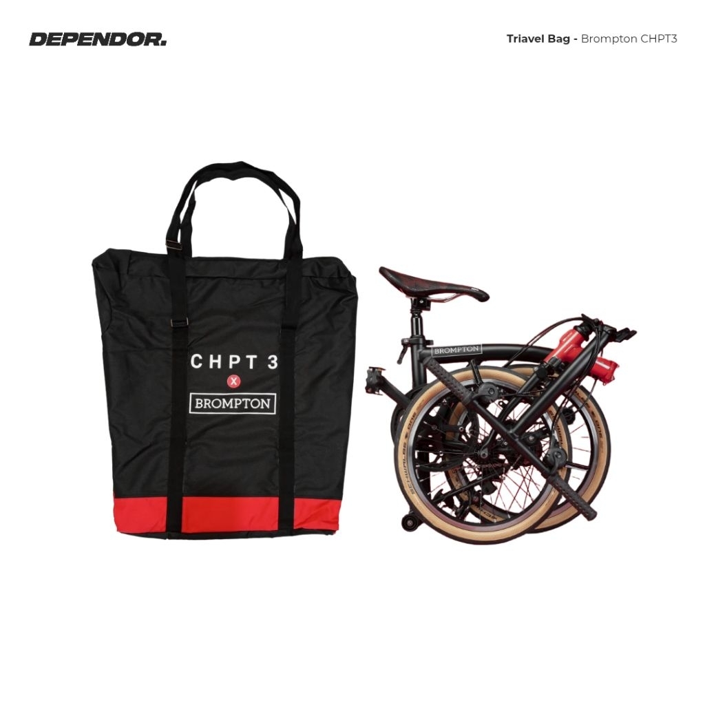 Tas Brompton Travel CHPT3 - Black Red