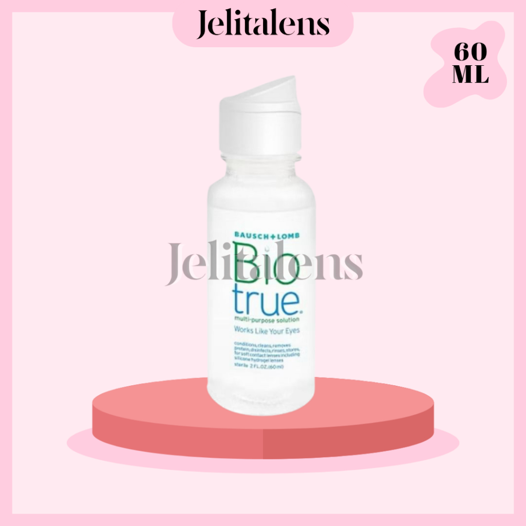 Cairan Pembersih Softlens Bio True 60ml / Cairan Soflens Bio True 60ml / Air Softlens Bio True 60ml 