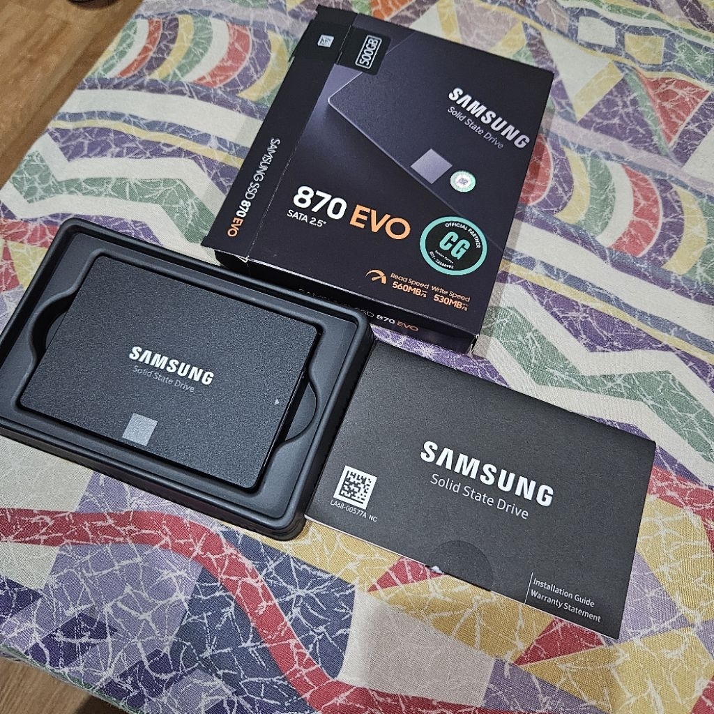 SSD Sata Samsung 870 Evo 500GB Garansi Resmi bekas pribadi