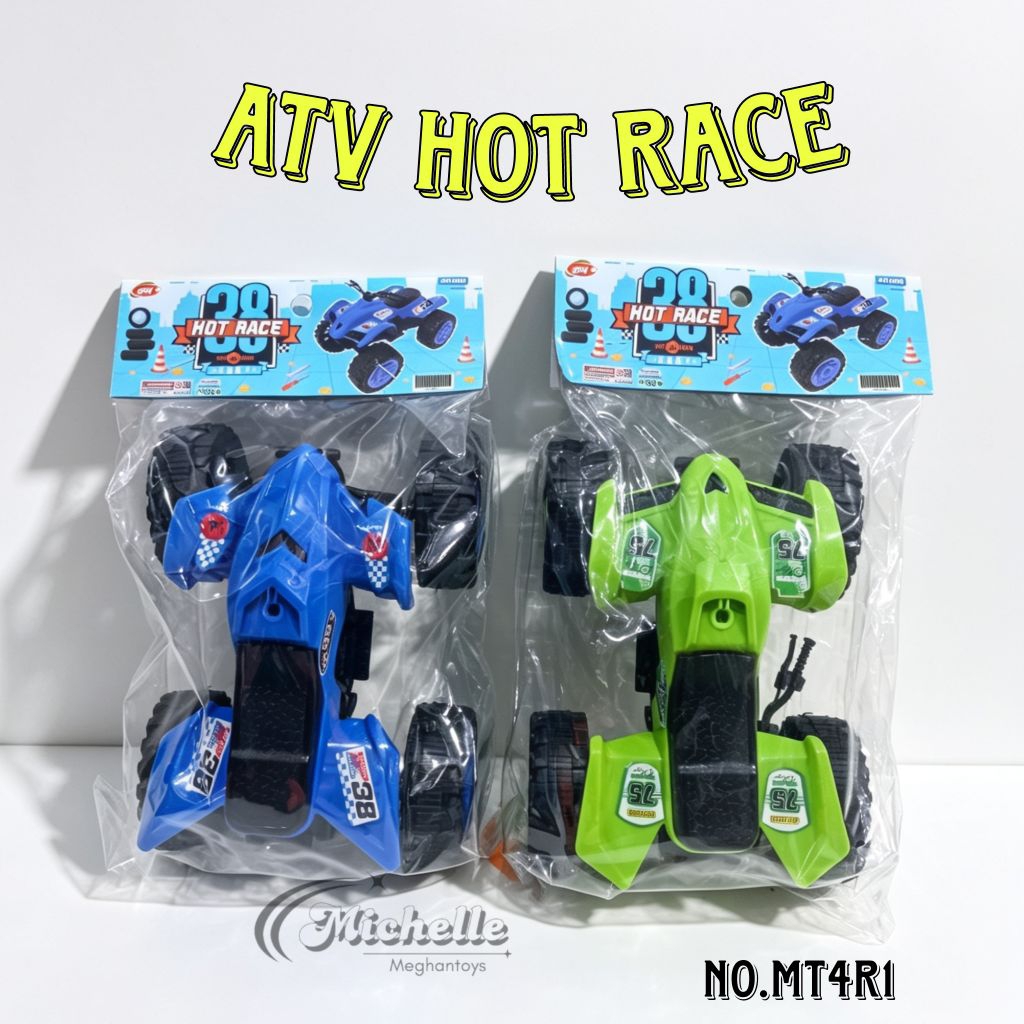 Mainan Motor ATV Mainan Mobilan Anak Manual Tanpa Batere Dorong Maju Mundur Plastik Kokoh Panjang 19