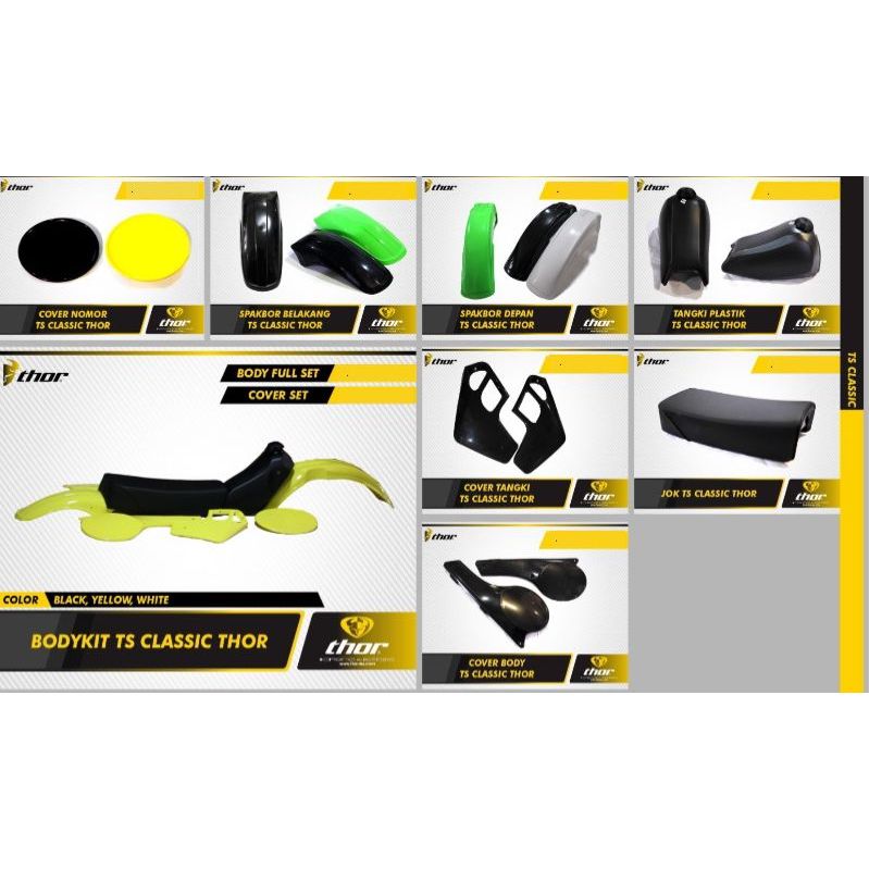 SUZUKI TS CLASSIC - Body Set | Body Kit Motor Trail Lengkap