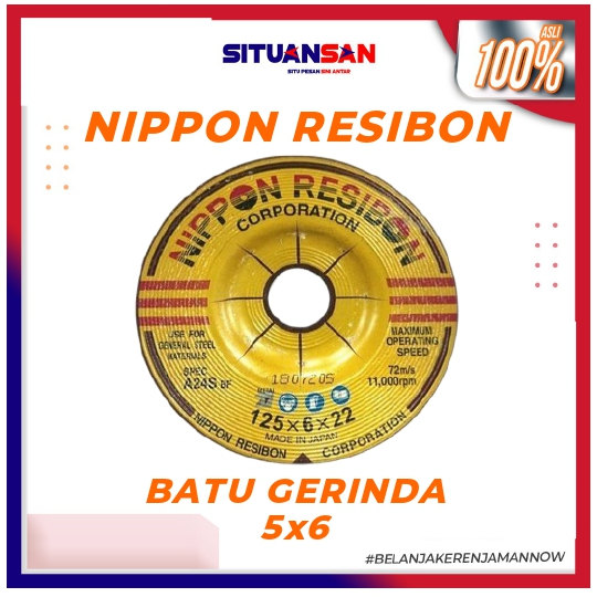 Batu Gerinda Poles 5x6 Resibon Batu Gurinda Poles Mata Gerinda NIPPON RESIBON