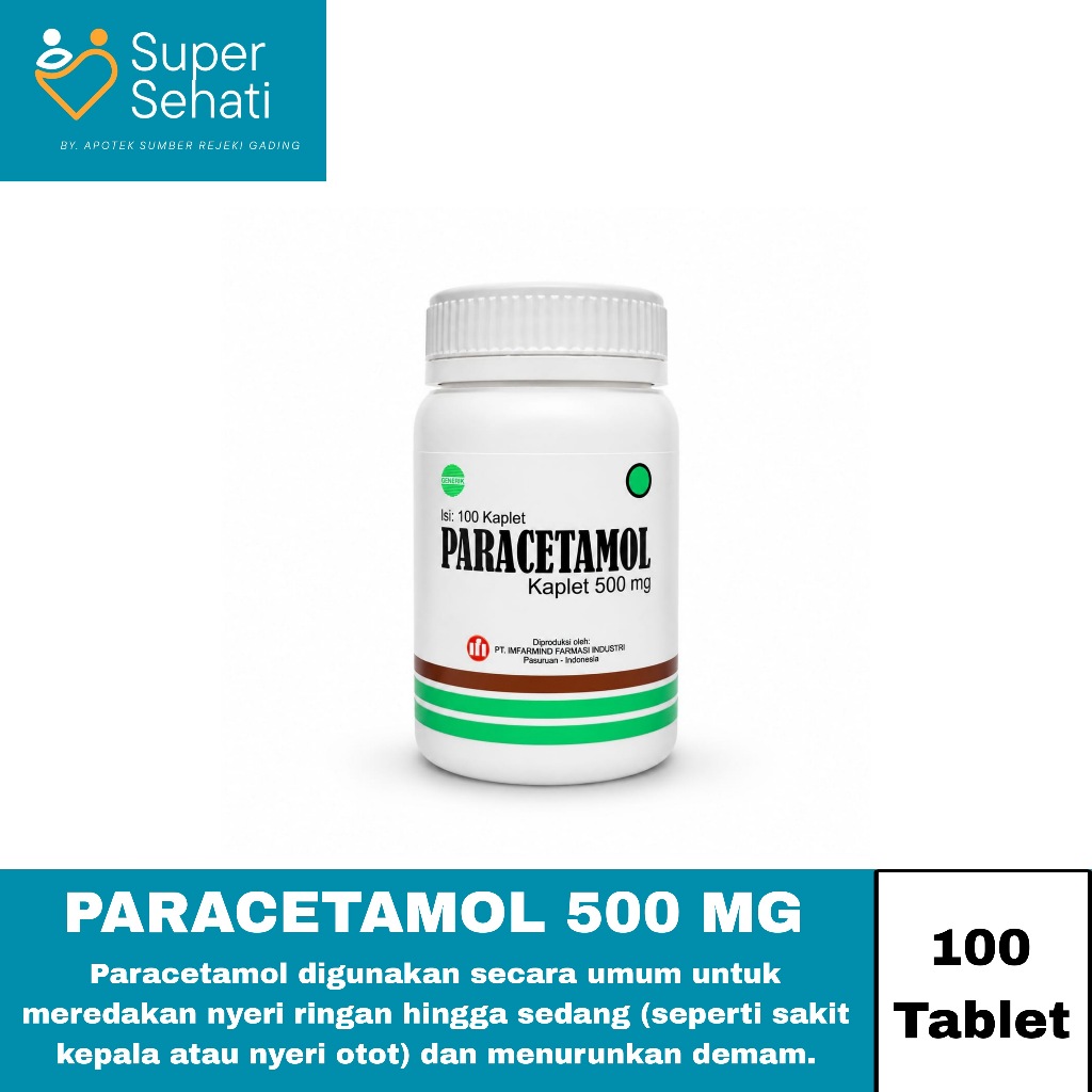Paracetamol 500 mg IFI BOTOL