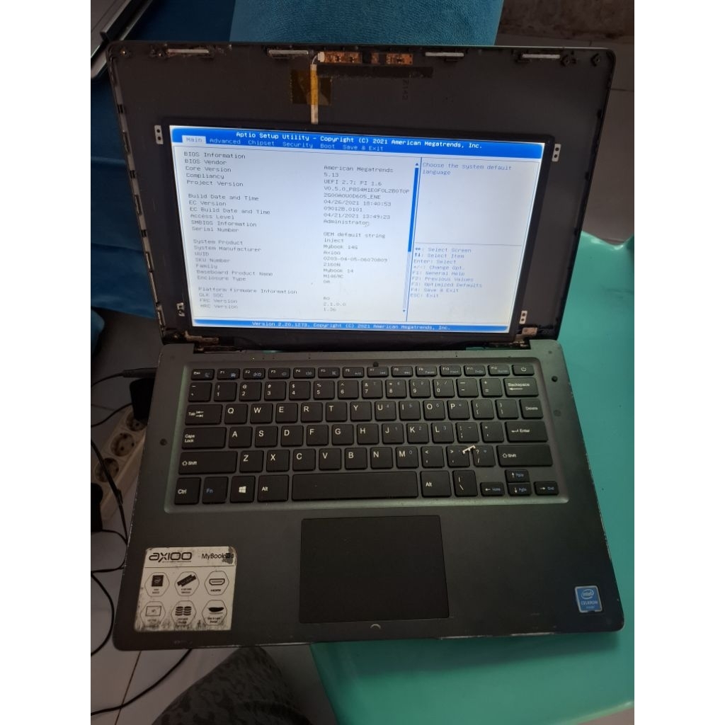 MESIN MOBO AXIOO MYBOOK 14G