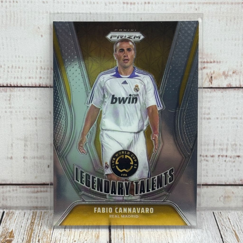 Kartu Bola Cannavaro Legendary Talenta Real Madrid Panini Prizm Original