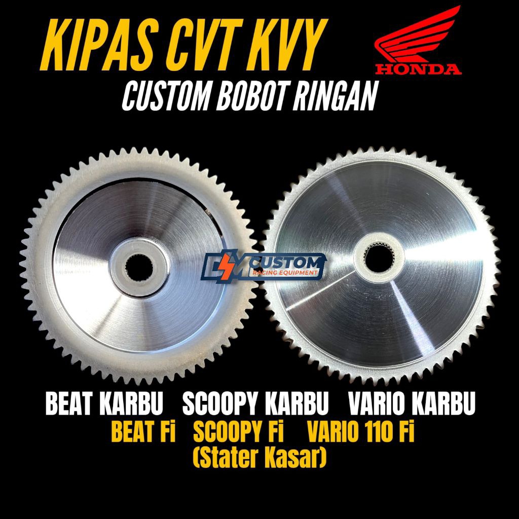 KIPAS CVT PULLEY BEAT KARBU CUSTOM BOBOT RINGAN