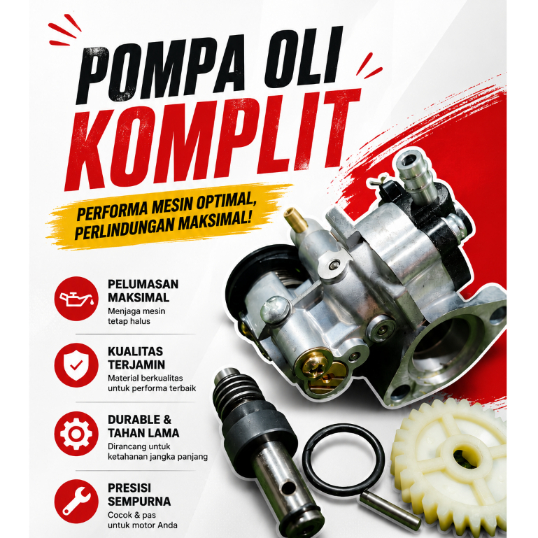 POMPA OLI RX KING NEW SET GIGI GEAR POMPA OLI RX KING NEW OEM ORIGINAL