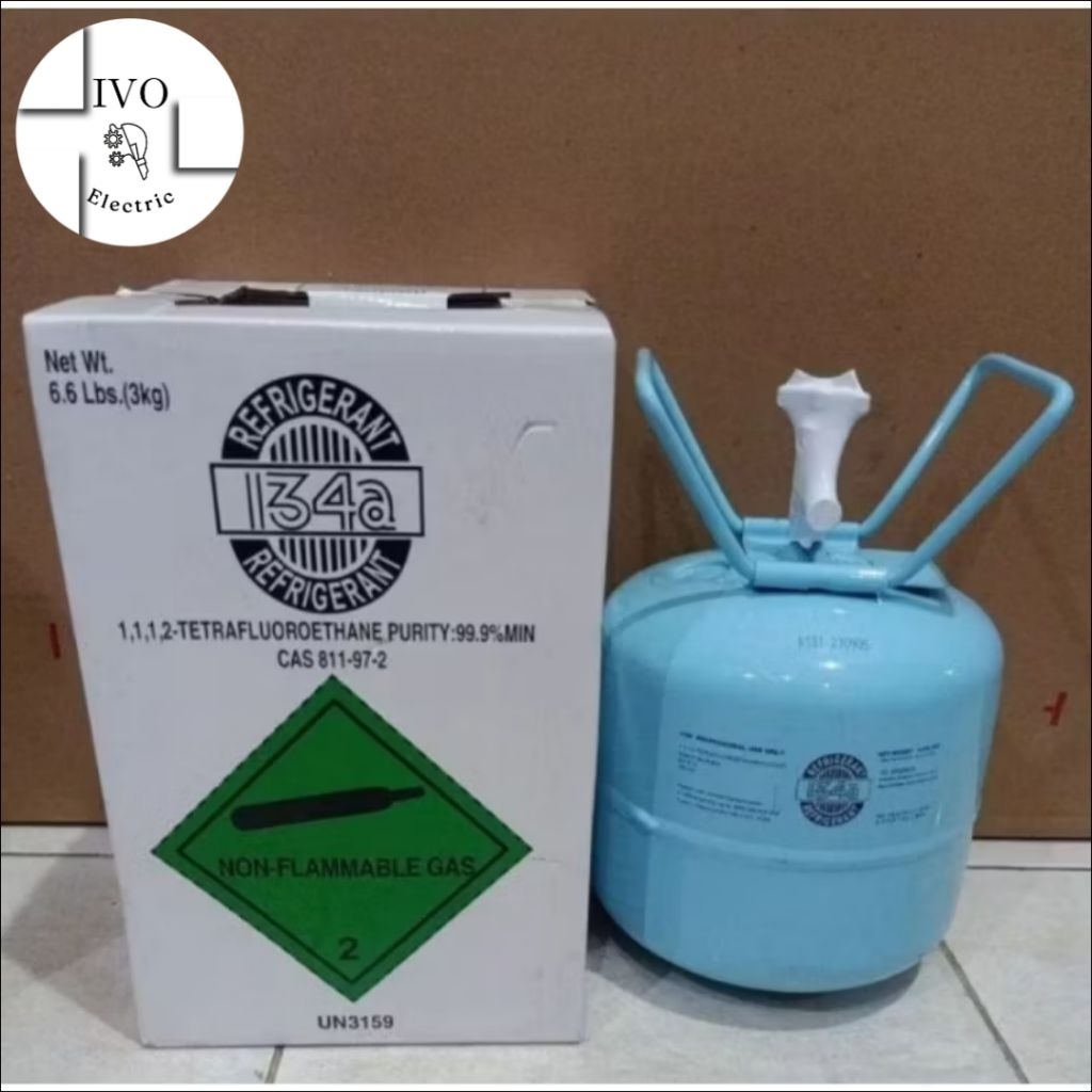 refrigerant R134/R134a/R 134. isi 3 kg. tabung mini segel pabrik
