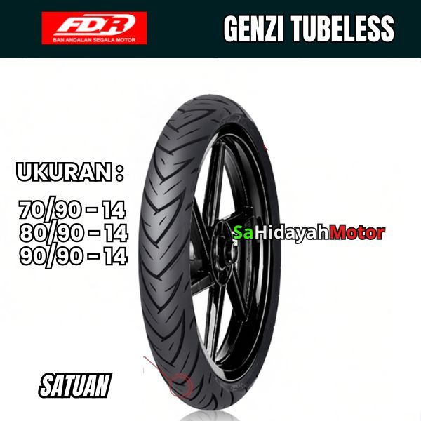 BAN TUBELESS FDR GENZI TUBELESS 100/80-17 90/80-17 80/80-17
