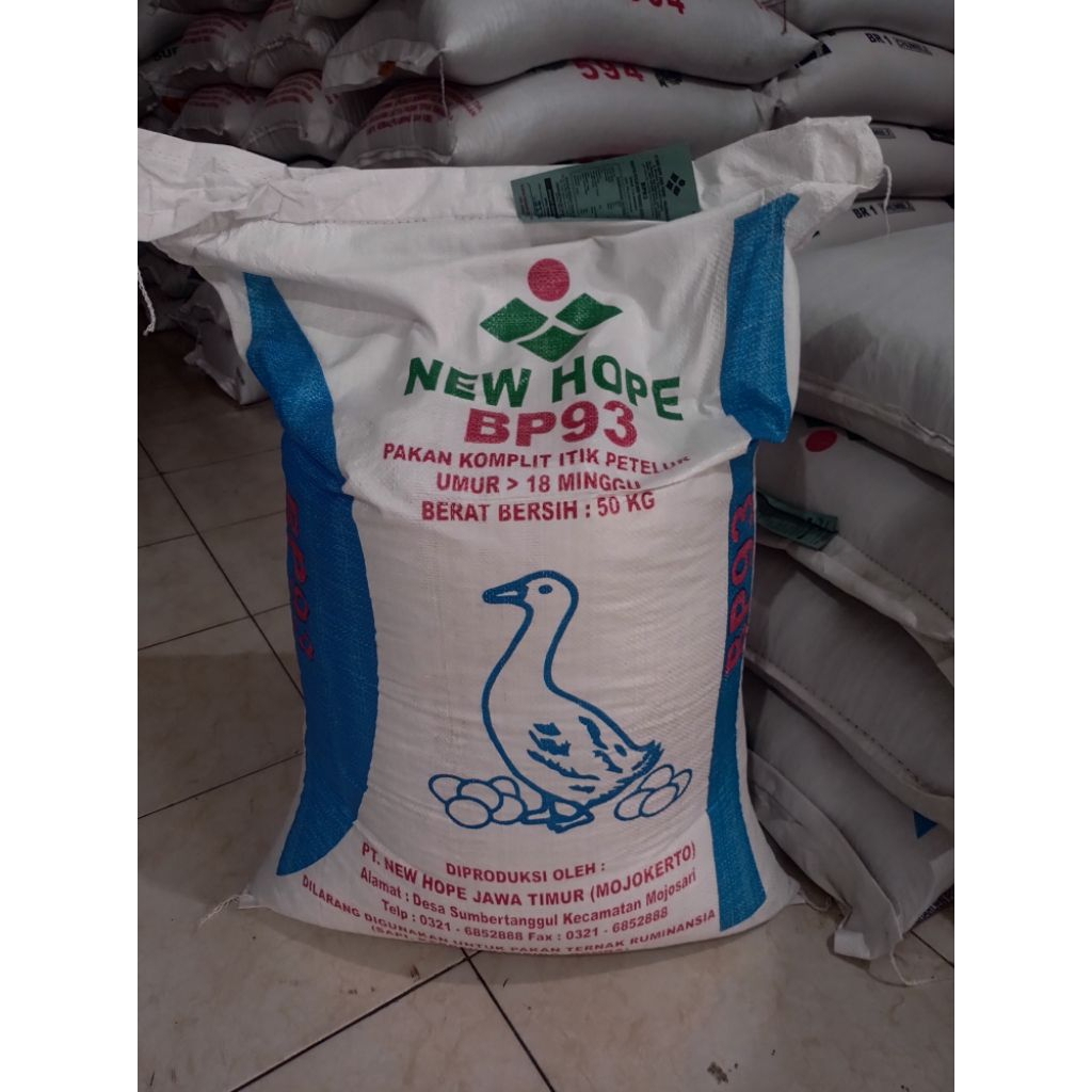 Pakan khusus bebek petelur New Hope Bp93 (50kg)