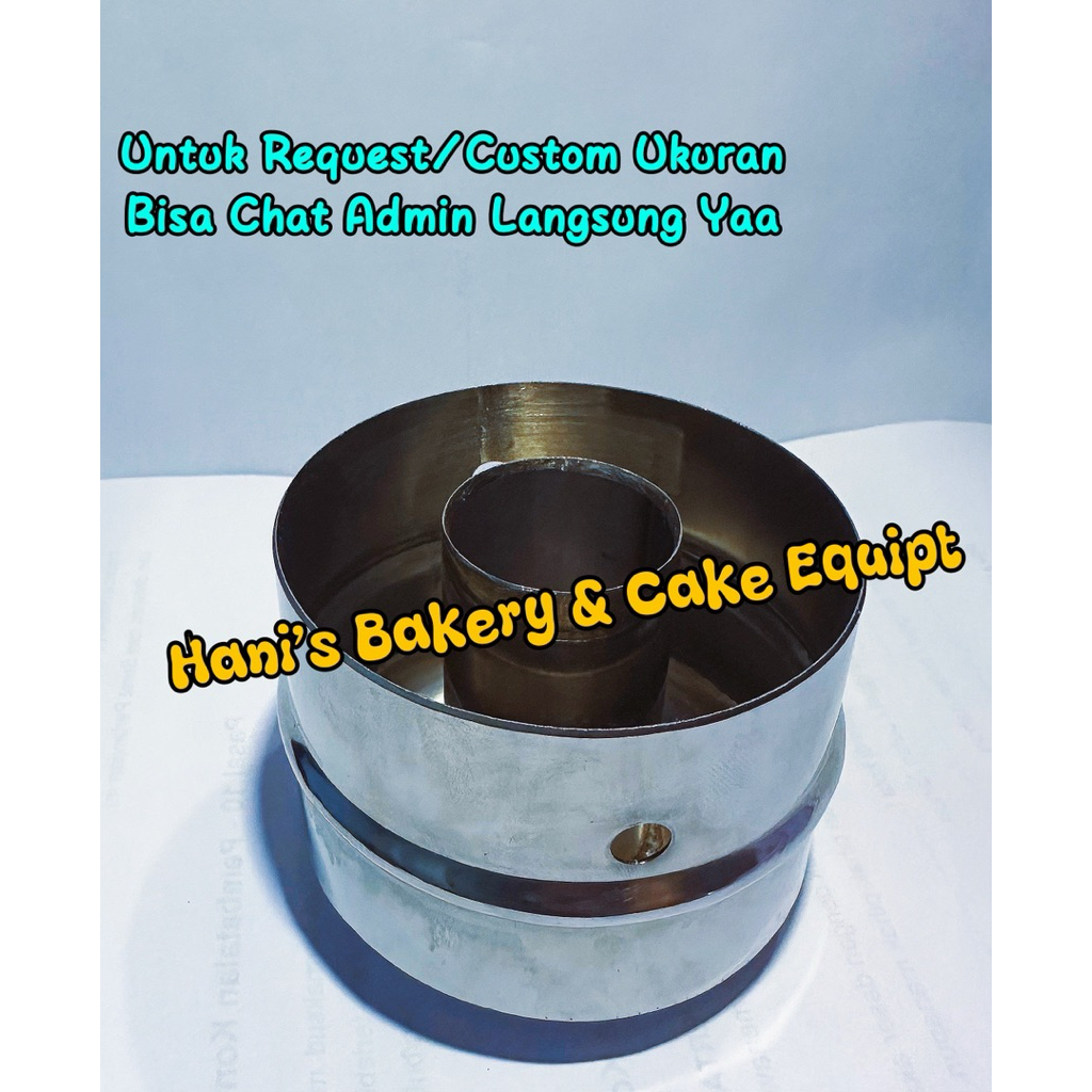 Satu Set Cutter Donat Regular & Bomboloni 8cm Tebal 0.8 MM