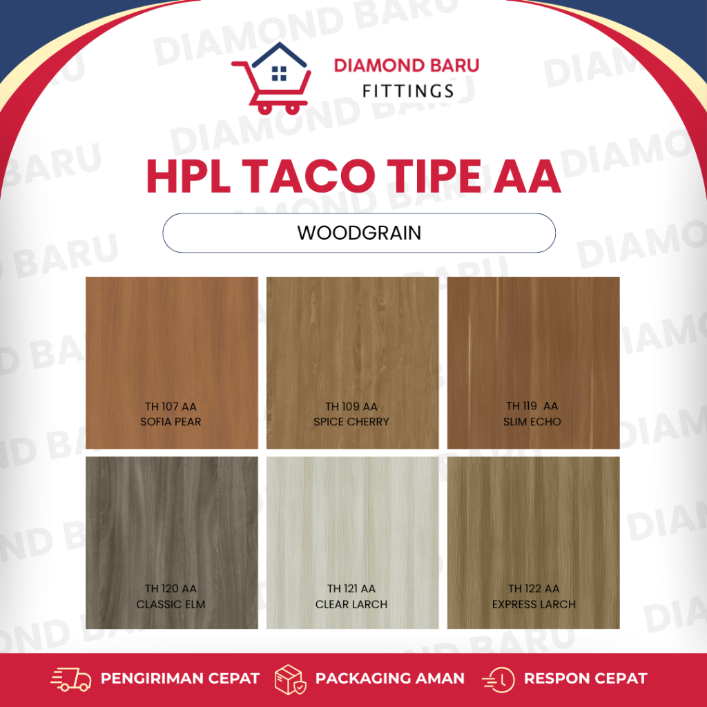HPL TACO TIPE AA WOODGRAIN Pelapis Furniture dan Interior