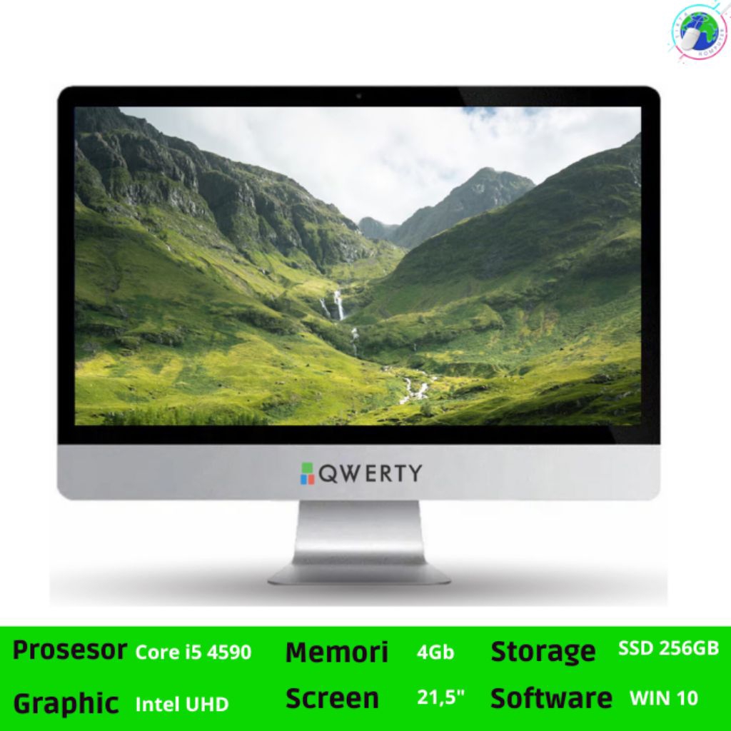 Pc aio QWERTY intel core 5 intel core i3