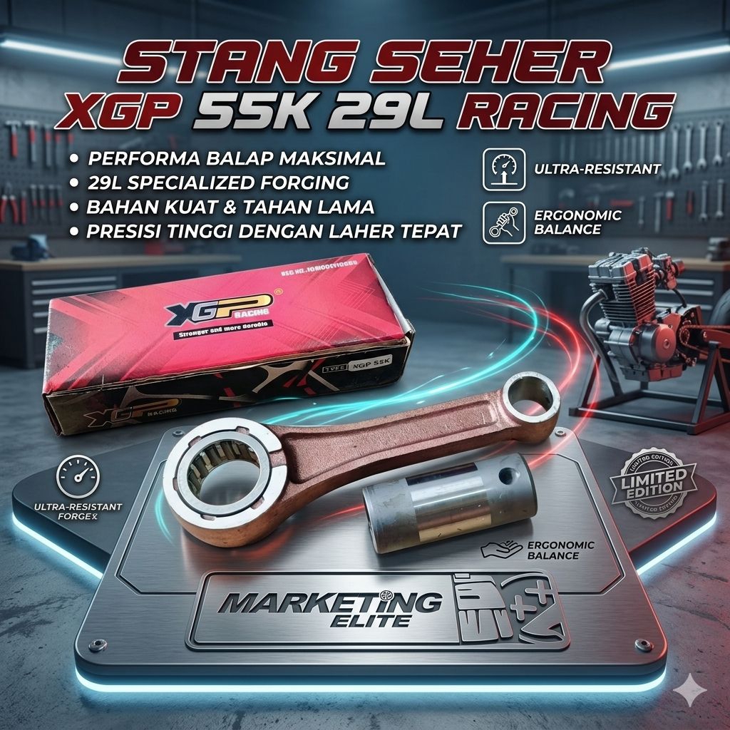 STANG SEHER RXZ XGP CUSTOM FORGING 29L PIN 15 XGP RACING ORIGINAL