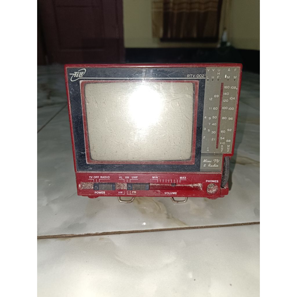 Tv Radio mini TELE 1988 barang jadul  Vintage
