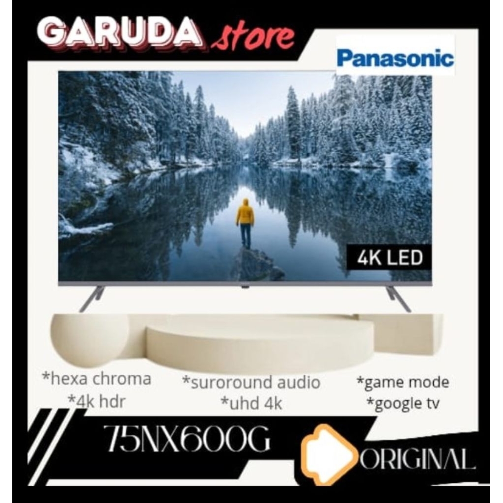 PANASONIC 75NX600G TH-75nx600g google tv android tv hdr 75inch