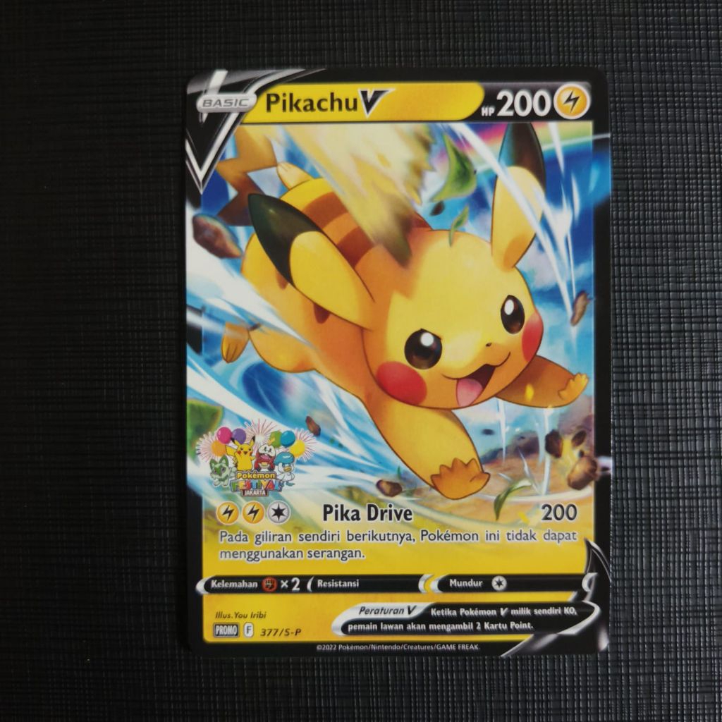 Pikachu V Promo Pokemon Festival Jakarta S-P 377 Pokemon Indonesia