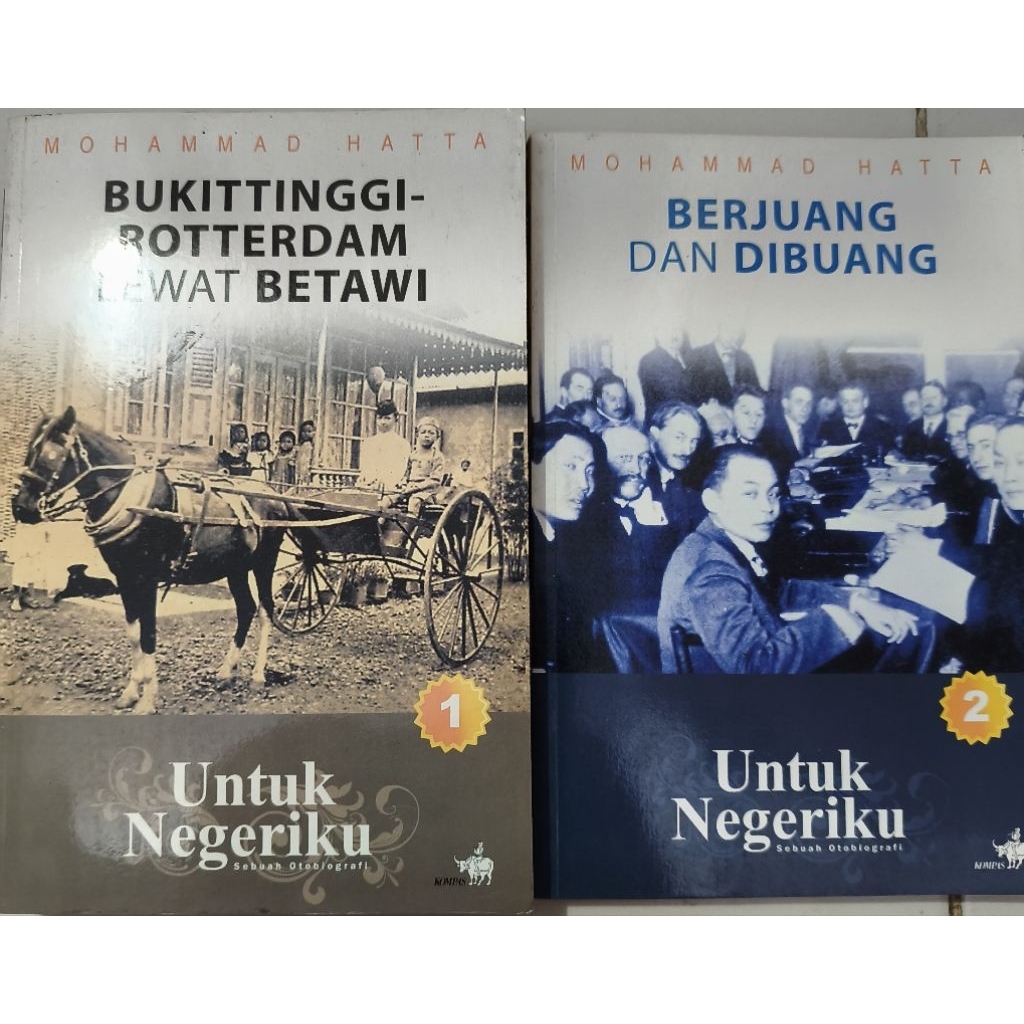 BUKU MOHAMMAD HATTA UNTUK NEGERIKU BEKAS ORIGINAL