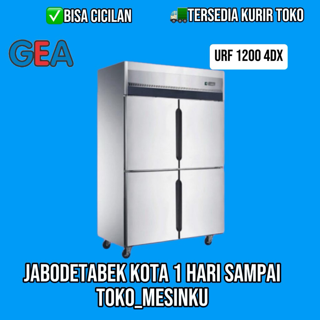 GEA URF 1200 4DX UPRIGHT Upright Freezer 4 Pintu Kapasitas 1000 Liter