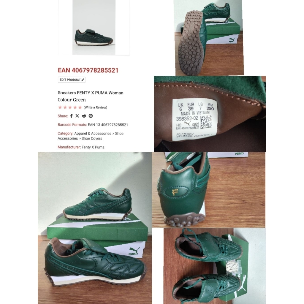 Sepatu Preloved Second Original Puma Fenty Size 39