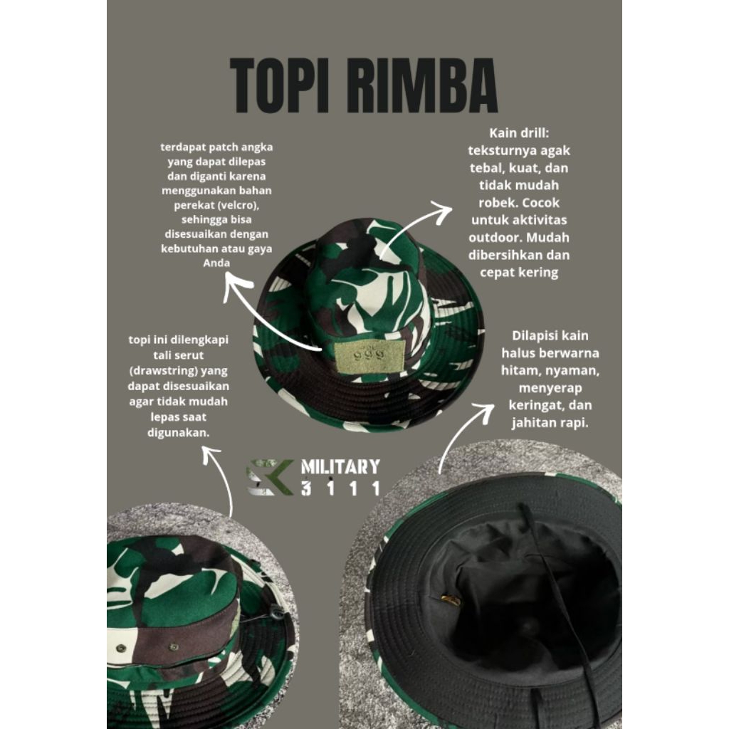 Topi Rimba Velbed 999